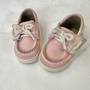 Sperry Infant Bluefish Crib Blush Shoes